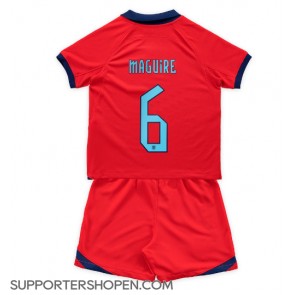 England Harry Maguire #6 Bortatröja Barn VM 2022 Kortärmad (+ korta byxor)